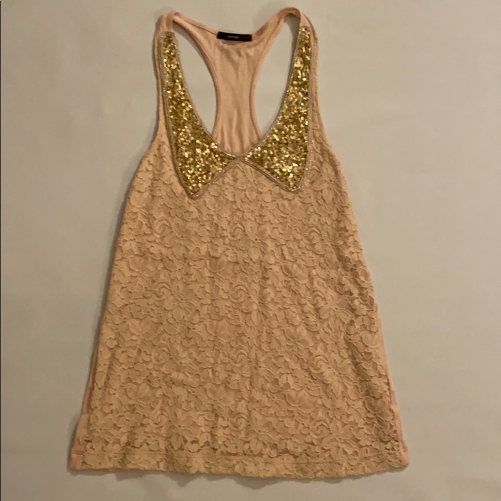 Soprano sequin bow Razorback tank size S